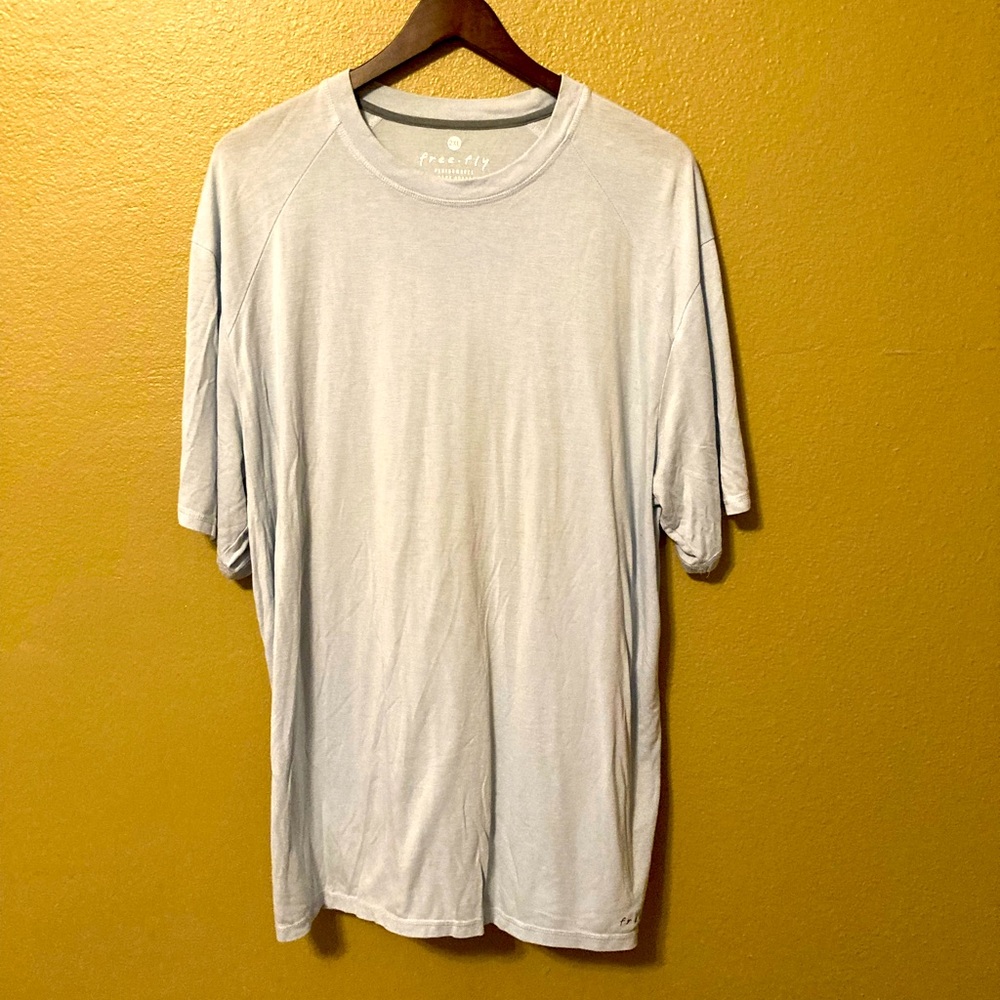 Free Fly Bamboo Performance Fishing Shirt Light Blue